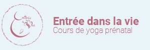 Logo Entrée dans la vie - Cours de yoga prénatal